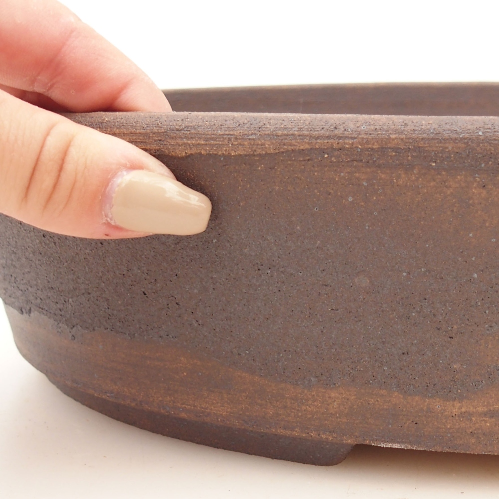 Ciotola per bonsai 32 x 25 x 8 cm , colore marrone