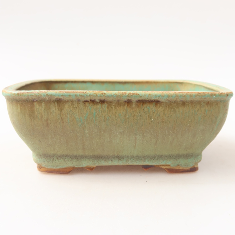 Ciotola bonsai in ceramica 15 x 12,5 x 5,5 cm, verde