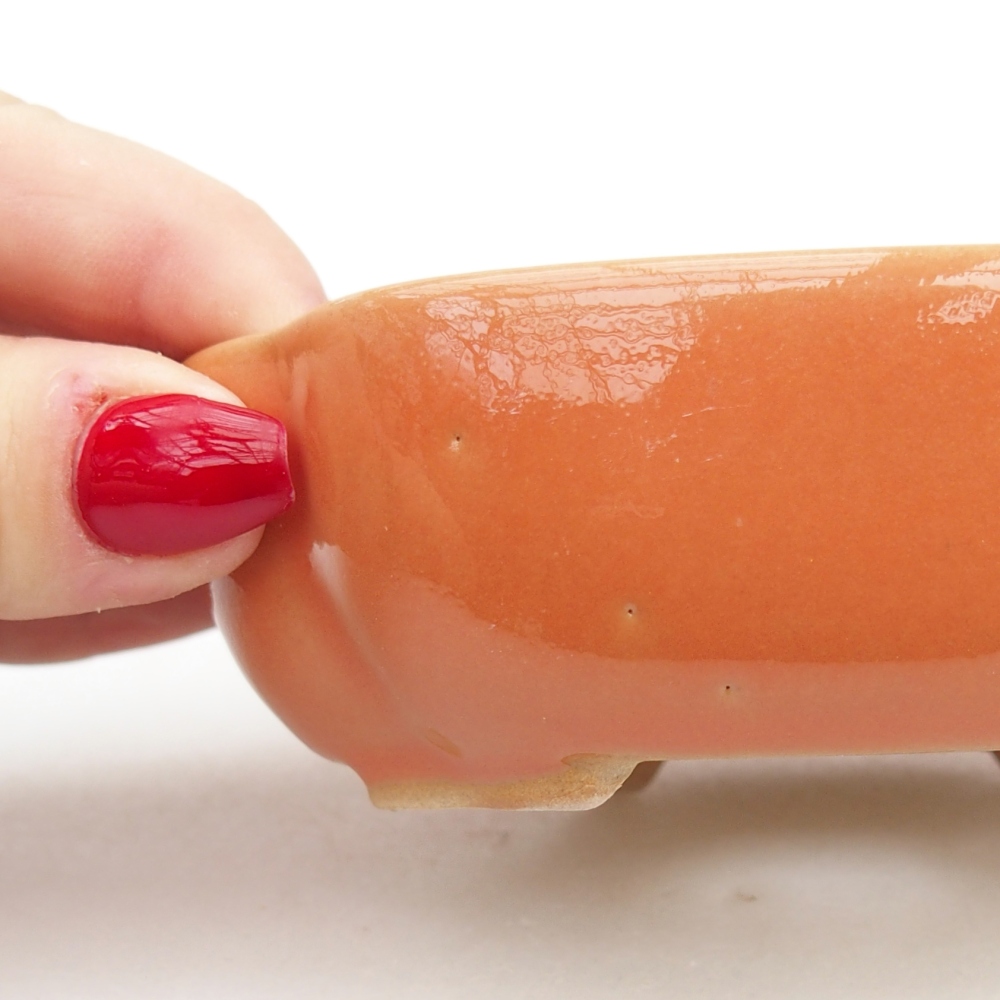 Ciotola bonsai in ceramica 26 x 26 x 8 cm, colore rosso