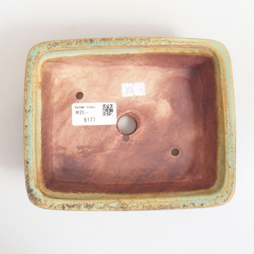 Ciotola per bonsai in ceramica 10 x 8,5 x 4 cm, marrone