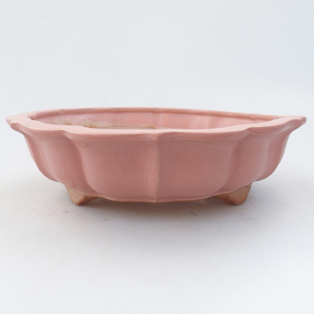 Ciotola bonsai in ceramica 26 x 26 x 8 cm, colore rosso