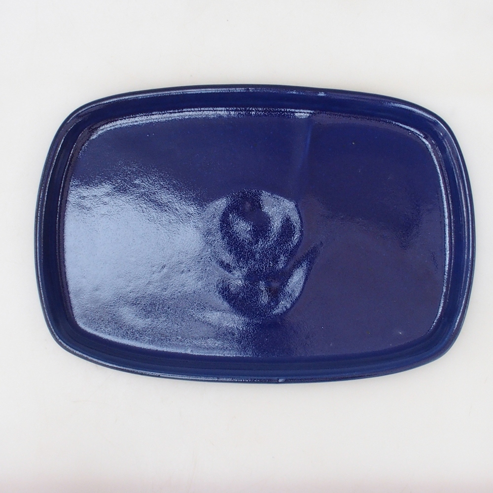 Ciotola in ceramica H10 - 34 x 23,5 x 1,5 cm - blu