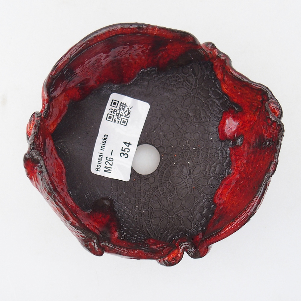 Conchiglia in ceramica 10 x 10 x 7 cm , colore rosso