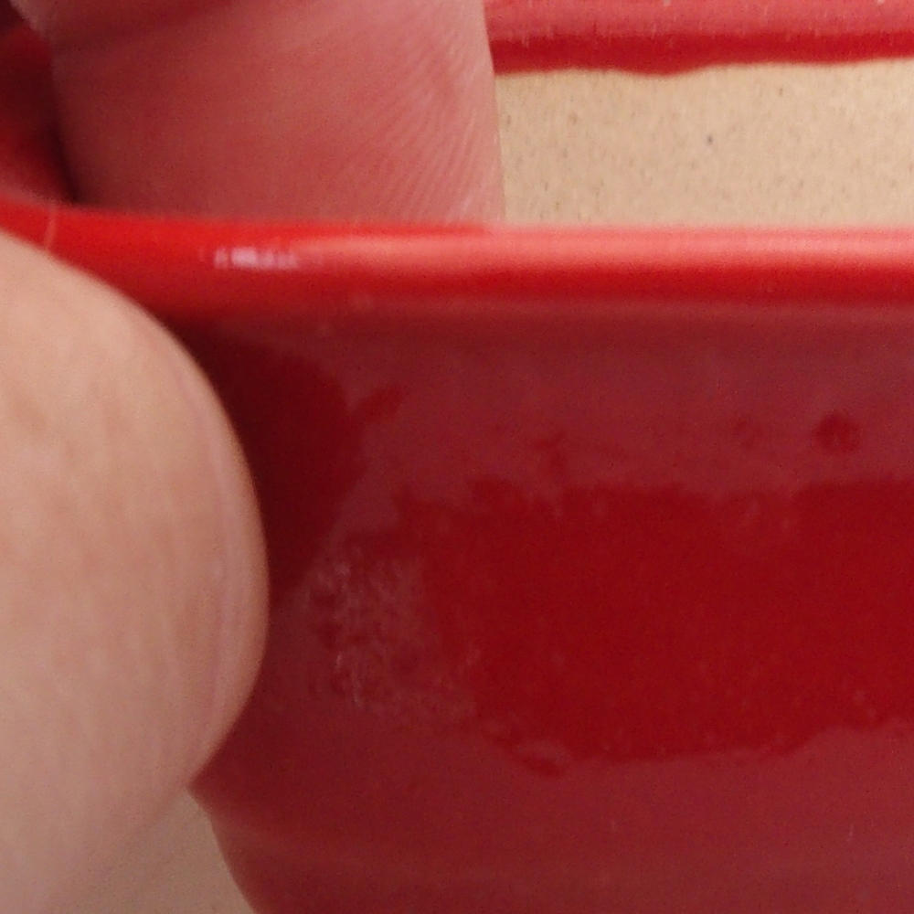 Mini bonsai 6 x 4,5 x 3 cm, colore rosso