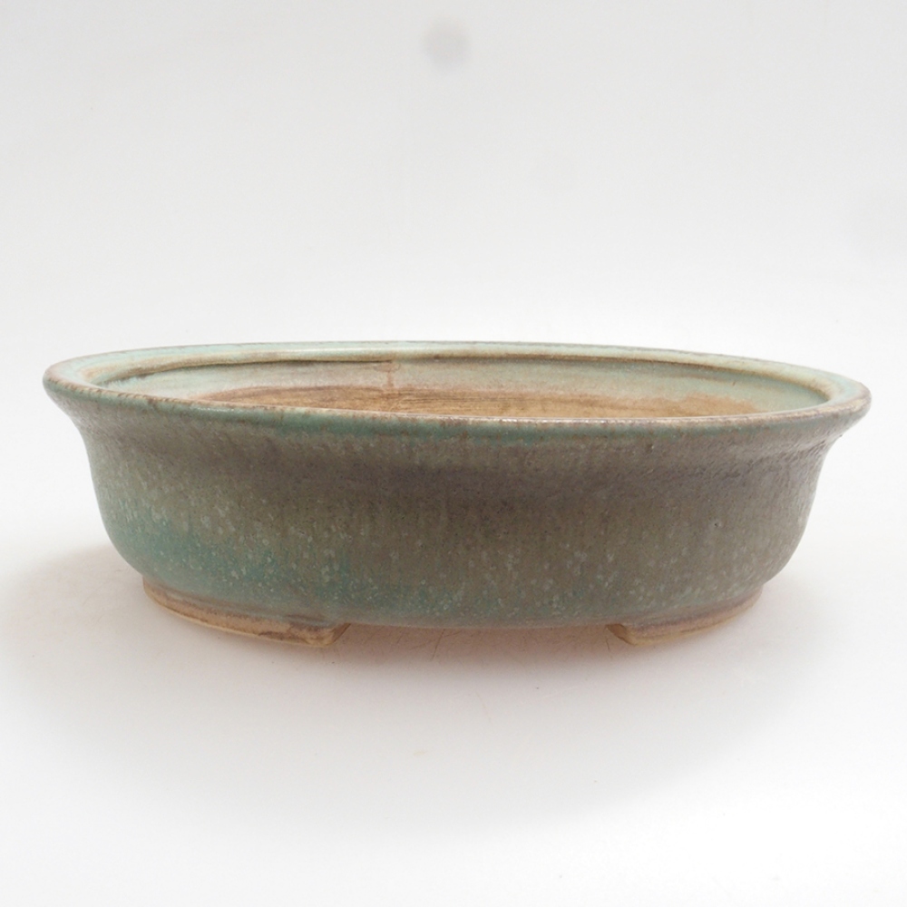 Ciotola per bonsai in ceramica 10 x 8,5 x 4 cm, marrone