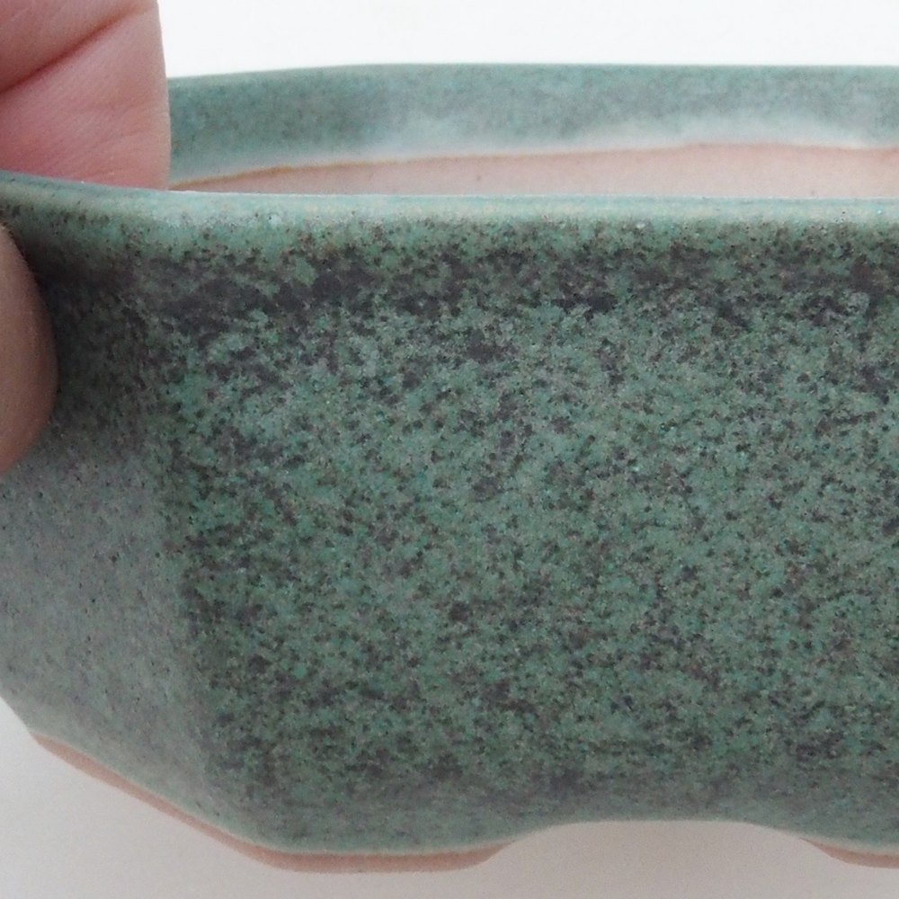 Ciotola bonsai H13 - 12,5 x 12,5 x 4,5 cm - verde