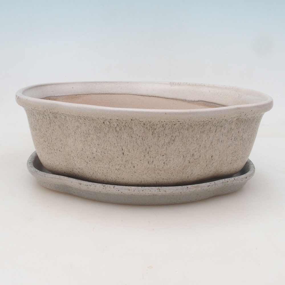 Ciotola bonsai + piattino H75 - beige