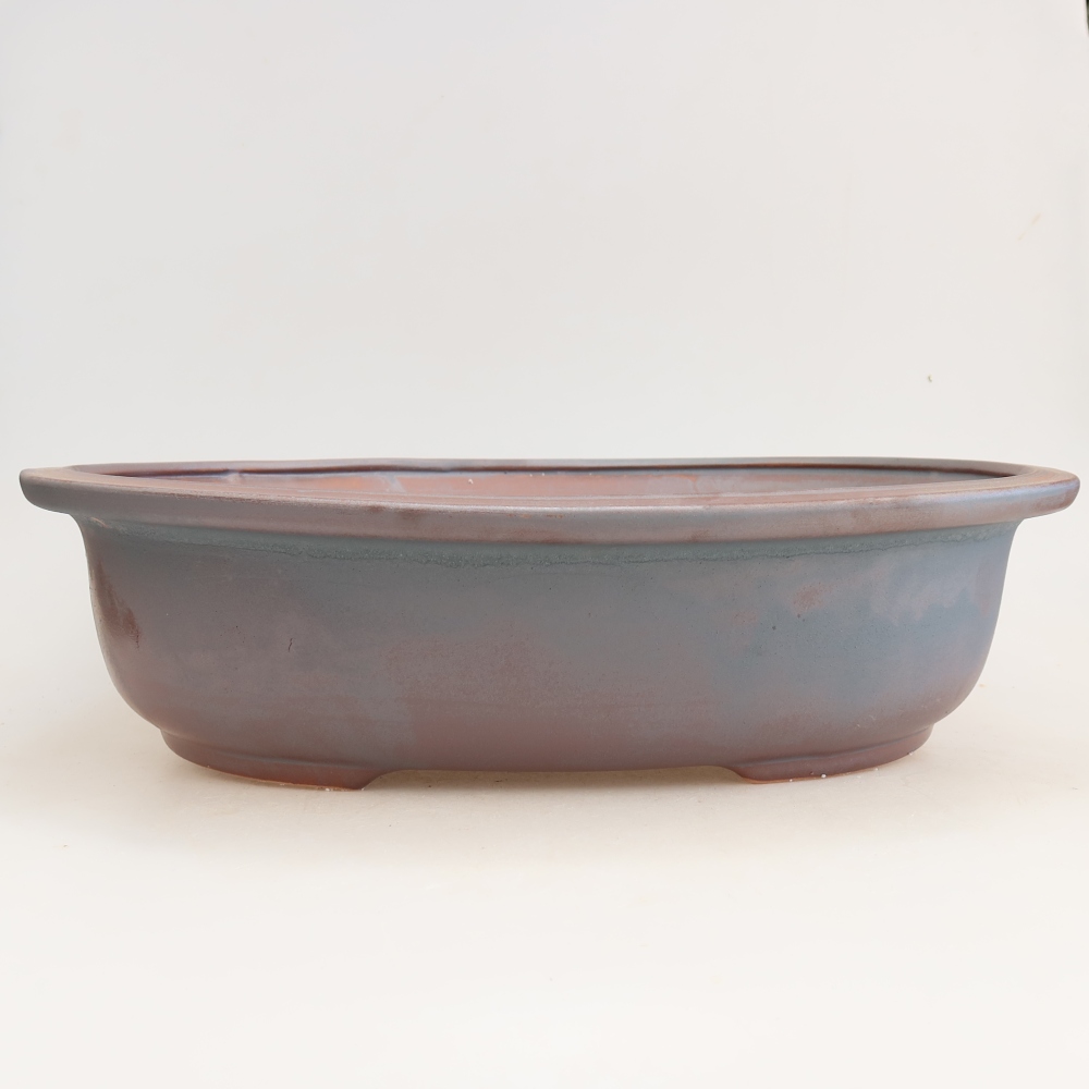 Vaso da bonsai in ceramica 36 x 30 x 9 cm, colore metallizzato
