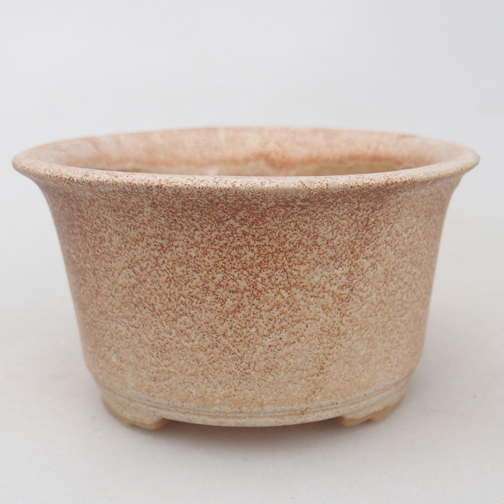 Ciotola bonsai in ceramica 9 x 9 x 5 cm, colore beige