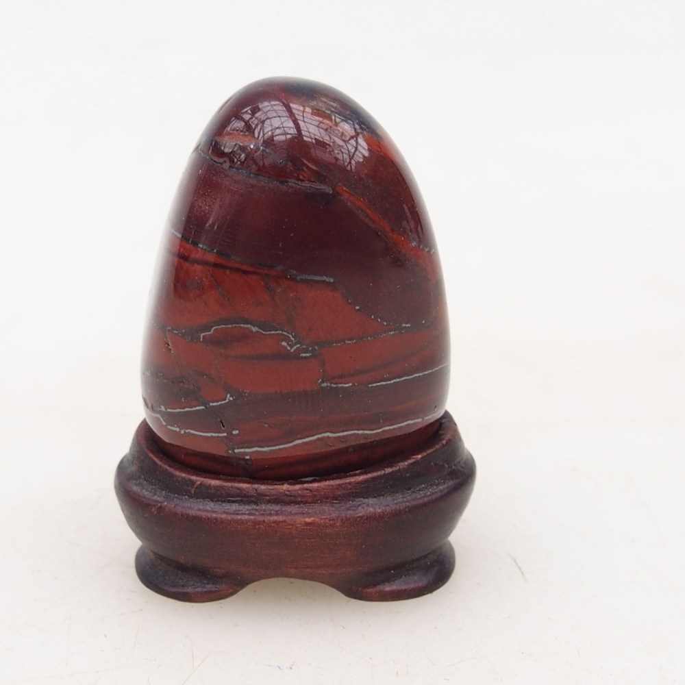 Suiseki - Pietra con DAI (base in legno)