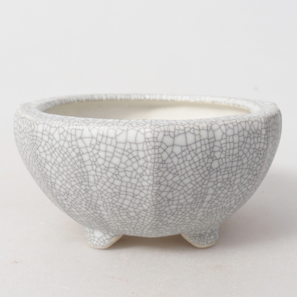 Ciotola bonsai in ceramica 11 x 11 x 5,5 cm, colore raku