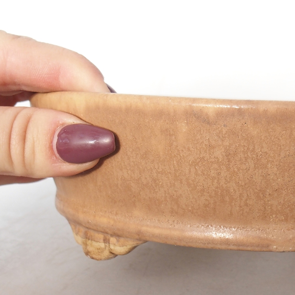 Ciotola bonsai in ceramica 18 x 18 x 5 cm, rosa