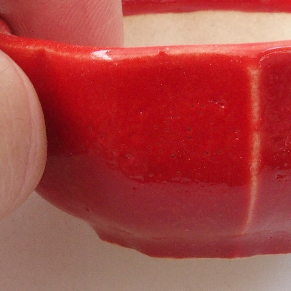 Mini bonsai 6 x 5,5 x 2,5 cm, colore rosso