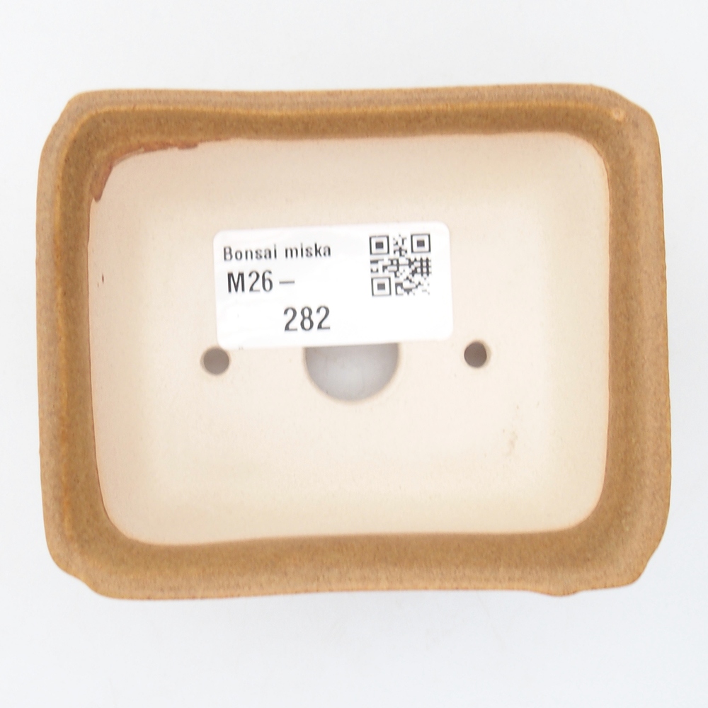 Ciotola per mini bonsai 9 x 7 x 4,5 cm, marrone