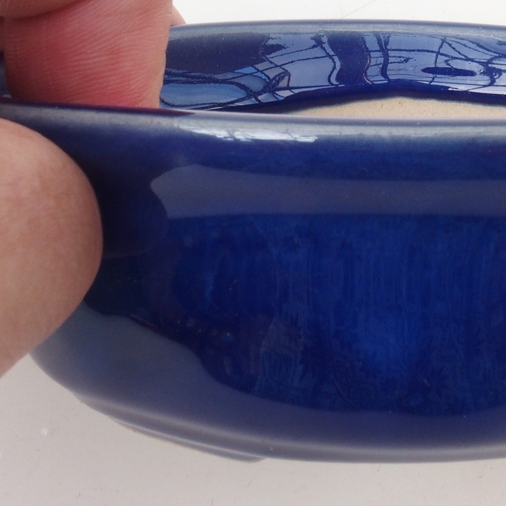 Ciotola per bonsai H05 - 11 x 8 x 4 cm. - blu