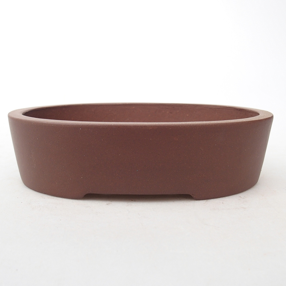 Ciotola per bonsai in ceramica 15,5 x 11,5 x 4 cm, marrone