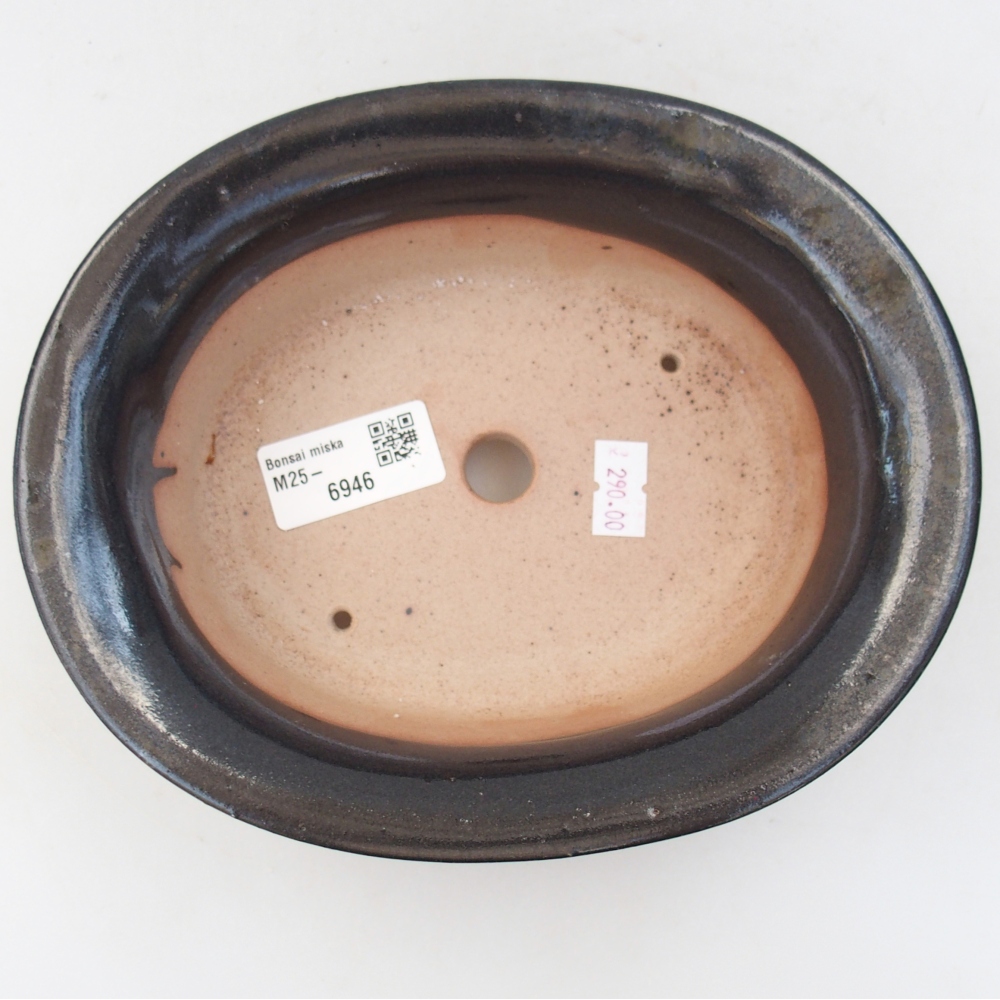 Ciotola bonsai in ceramica 26 x 26 x 8 cm, colore rosso
