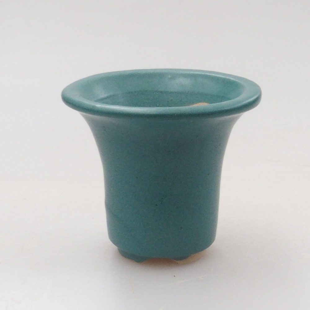 Ciotola bonsai in ceramica 6,5 x 5,5 x 4 cm, colore blu