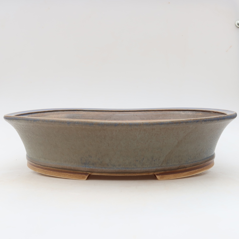 Ciotola bonsai in ceramica 26,5 x 24 x 5,5 cm, colore blu