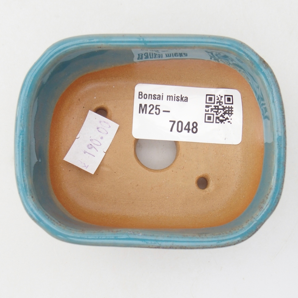 Ciotola bonsai in ceramica 26 x 26 x 8 cm, colore rosso