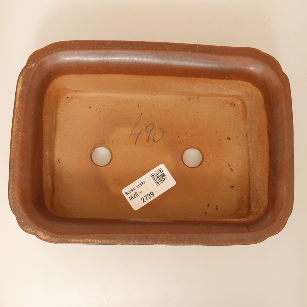 Ciotola in ceramica  20 x 15,5 x 5,5 cm, colore marrone