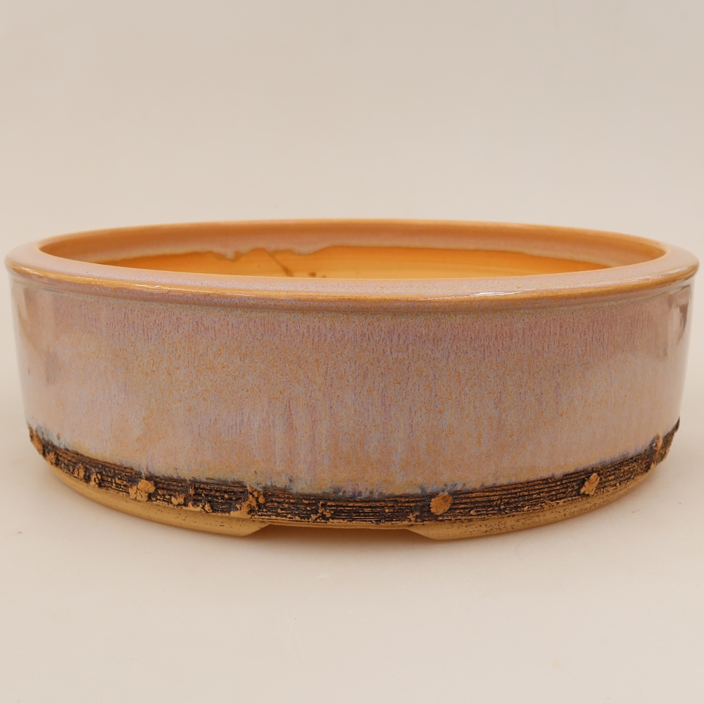 Vaso da bonsai in ceramica 27 x 27 x 8 cm, colore rosa