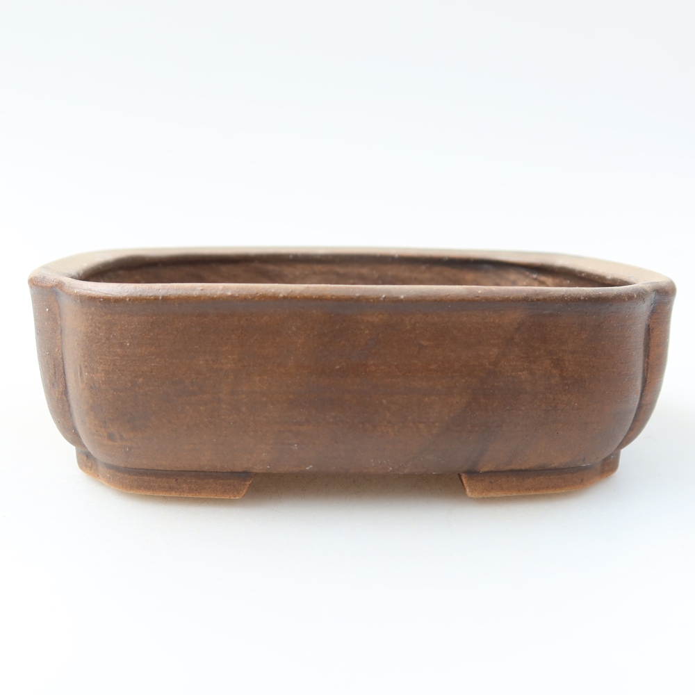 Ciotola per bonsai in ceramica 13,5 x 12 x 4 cm, marrone