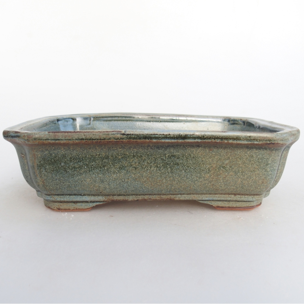 Ciotola bonsai in ceramica 26 x 26 x 8 cm, colore rosso