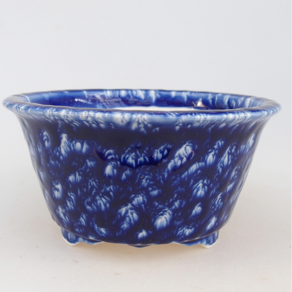 Ciotola bonsai in ceramica 16 x 16 x 8,5 cm, colore blu