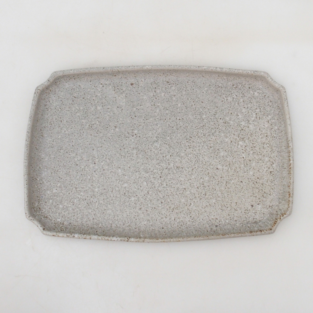 Piattino in ceramica H07 - 28 x 19 x 1,5 cm - beige