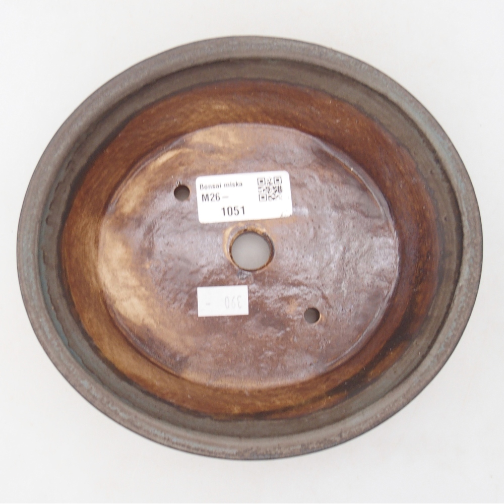 Ciotola bonsai in ceramica 17,5 x 16 x 5 cm, colore blu