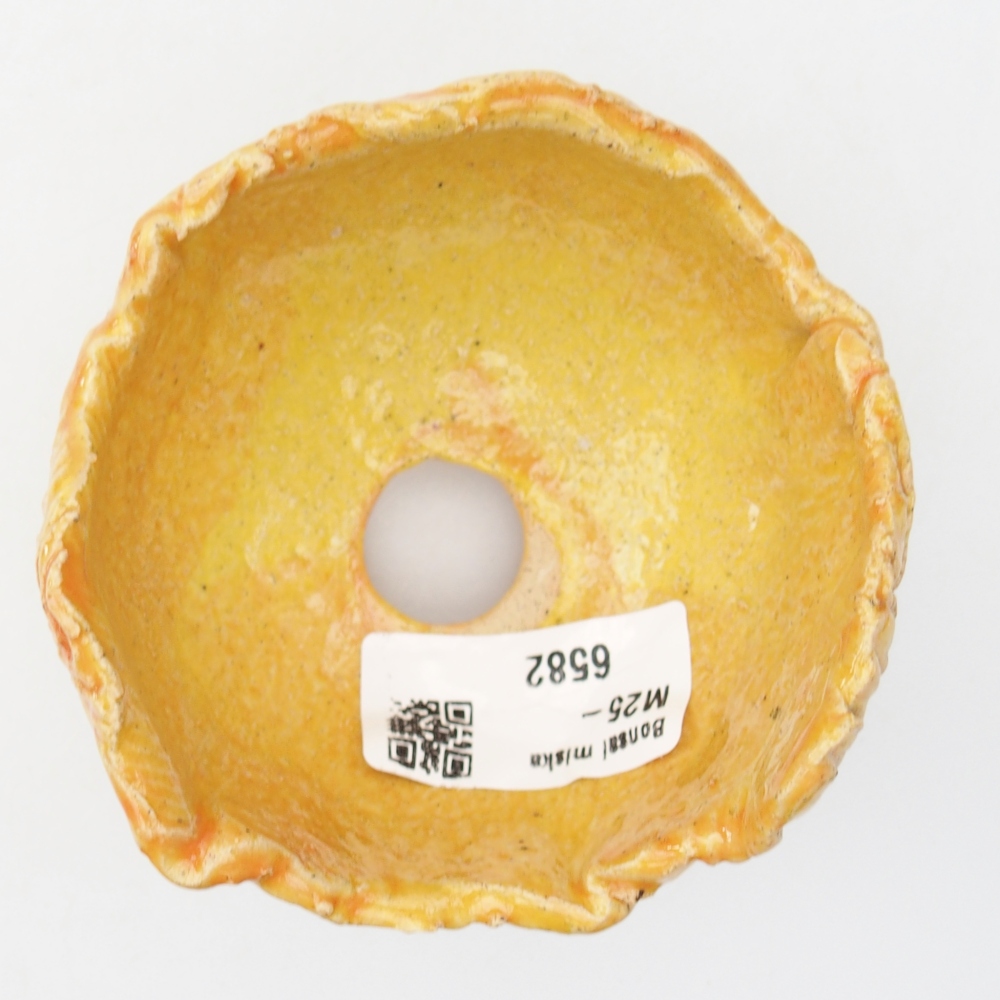 Conchiglia in ceramica 8 x 8 x 6 cm , giallo