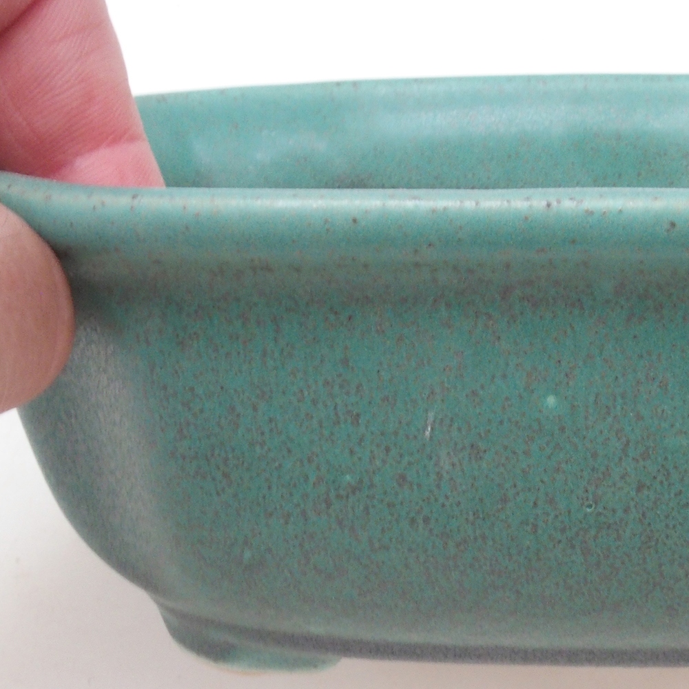Ciotola per bonsai H31 - 14 x 12 x 5,5 cm - verde