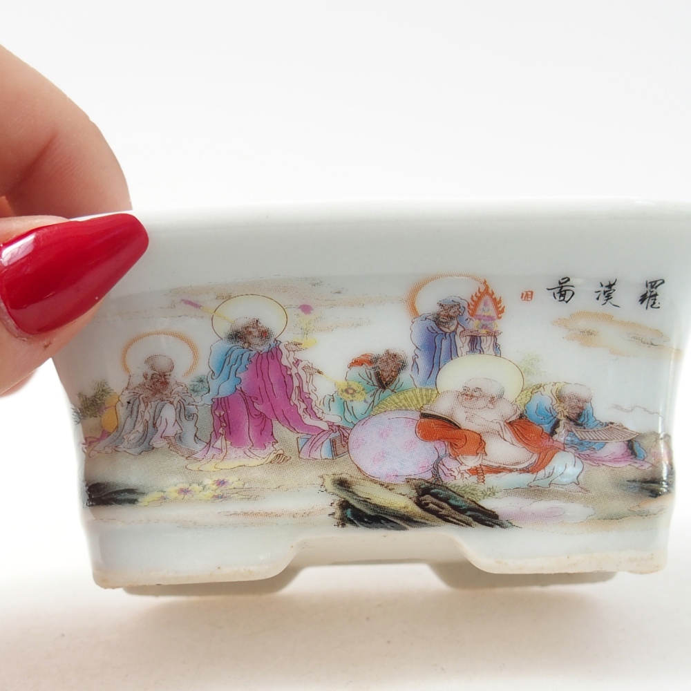 Mini bonsai 10 x 7,5 x 4 cm, colore bianco