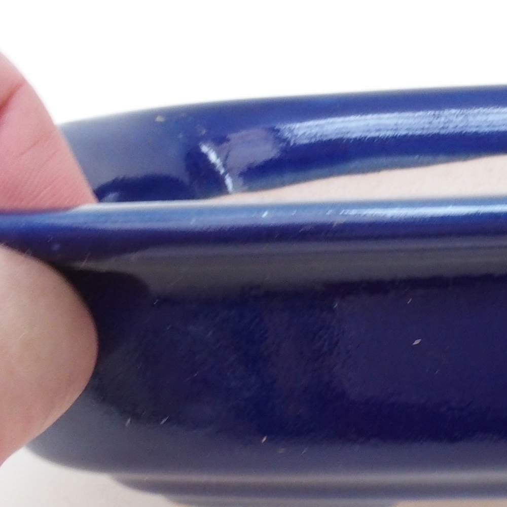 Ciotola per bonsai H02 - 19 x 13 x 5 cm - blu
