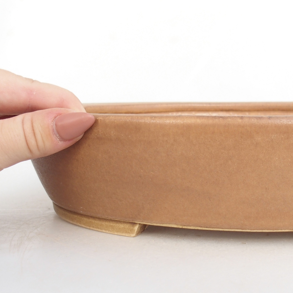 Ciotola bonsai in ceramica 28 x 24 x 6 cm, rosa