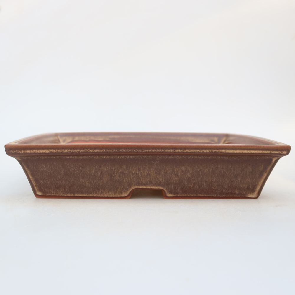 Ciotola in ceramica  26 x 20 x 5 cm, colore marrone