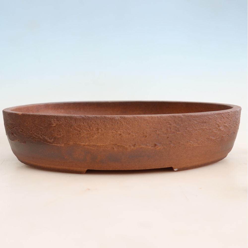 Vaso da bonsai in ceramica 37 x 30 x 7 cm, colore marrone