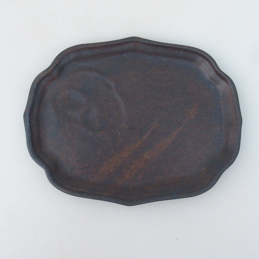 Ciotola in ceramica H51 -18,5 x 14,5 x 1 cm - marrone