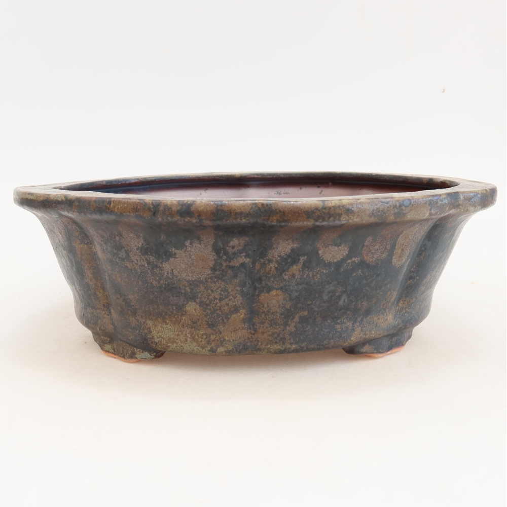 Ciotola bonsai in ceramica 26 x 26 x 8 cm, marrone