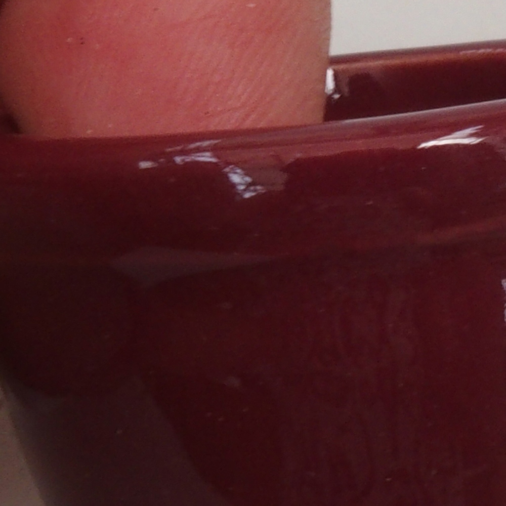 Ciotola per mini bonsai 3,5 x 3,5 x 2,5 cm, bordeaux