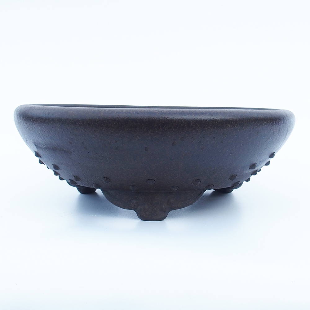 Ciotola 29 x 29 x 9,5 cm marrone ocra