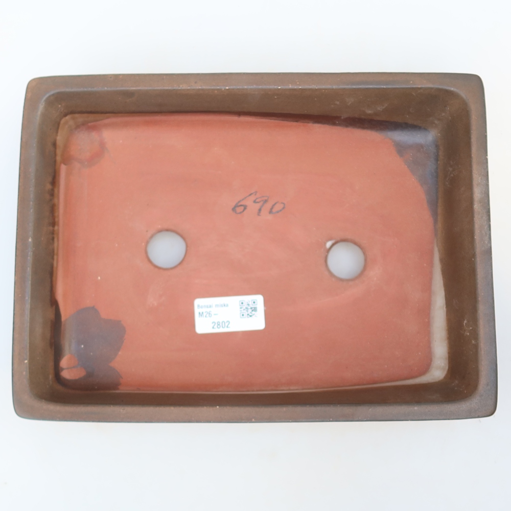 Ciotola in ceramica  26 x 20 x 5 cm, colore marrone