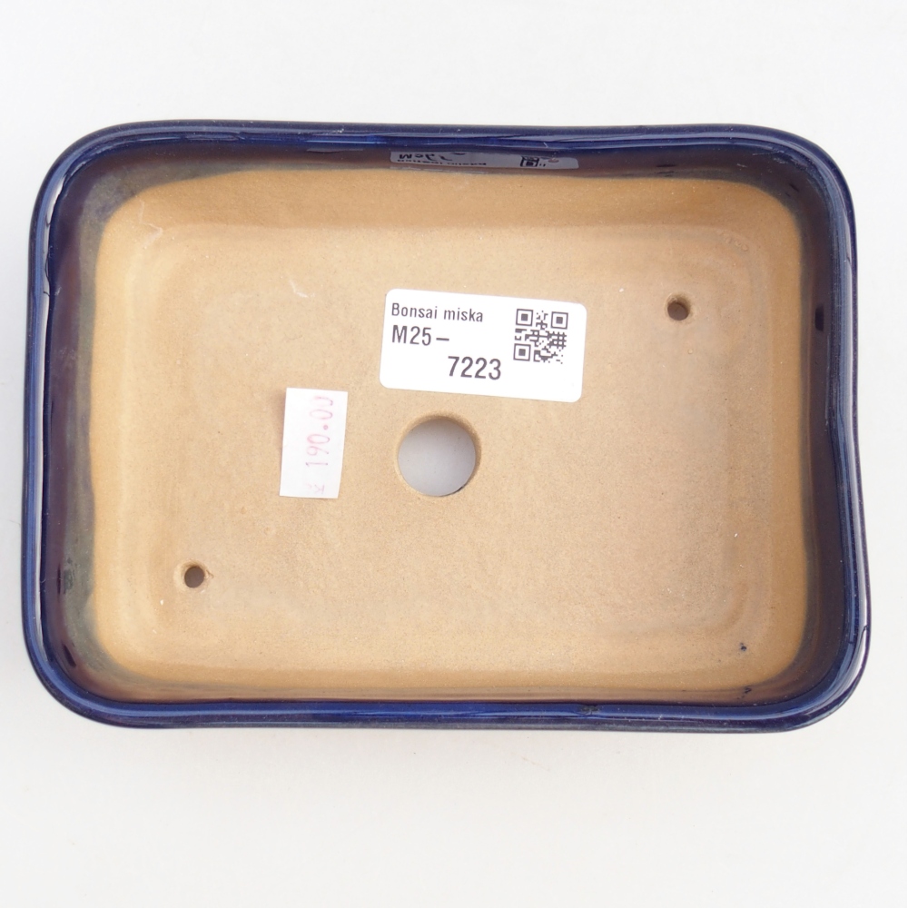 Ciotola bonsai in ceramica 26 x 26 x 8 cm, colore rosso