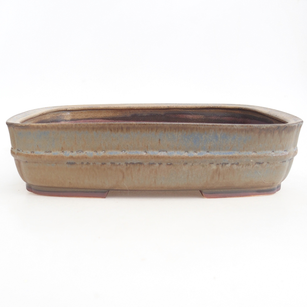 Ciotola bonsai in ceramica 29,5 x 24 x 7 cm, colore blu