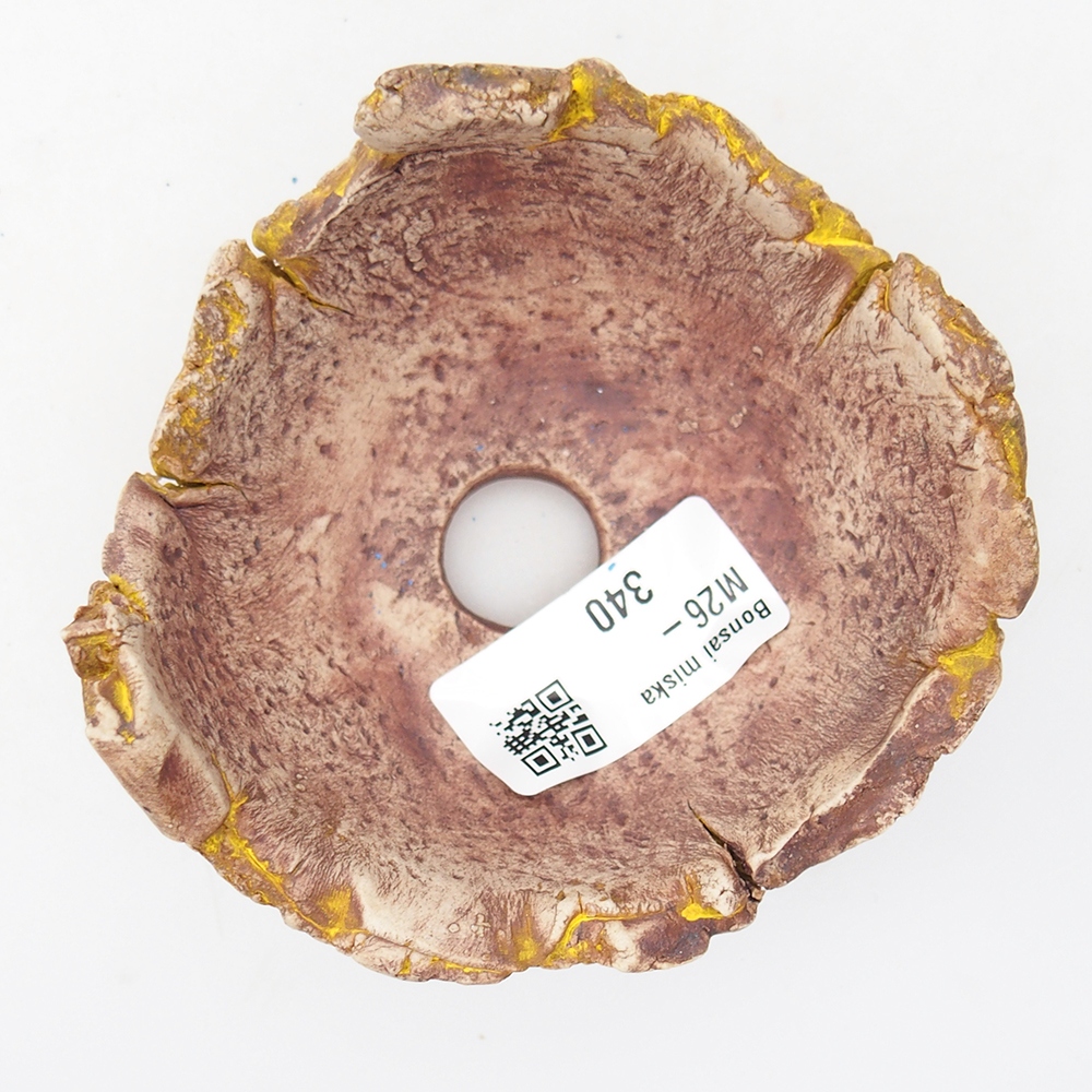 Conchiglia in ceramica 9 x 9 x 5,5 cm , giallo