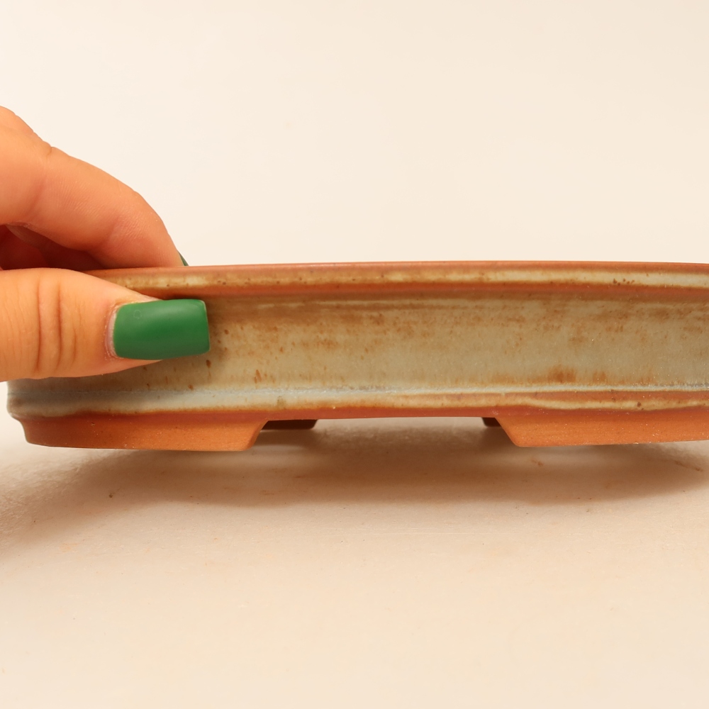 Ciotola in ceramica  21 x 14,5 x 3,5 cm, colore beige