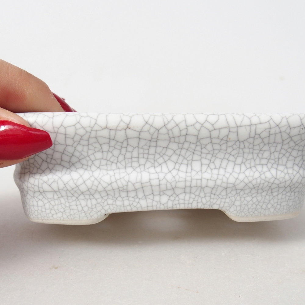 Ciotola bonsai in ceramica 11 x 11 x 7 cm, colore raku