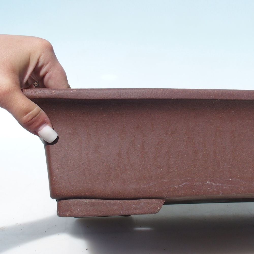 Ciotola per bonsai 46 x 35 x 10,5 cm - marrone