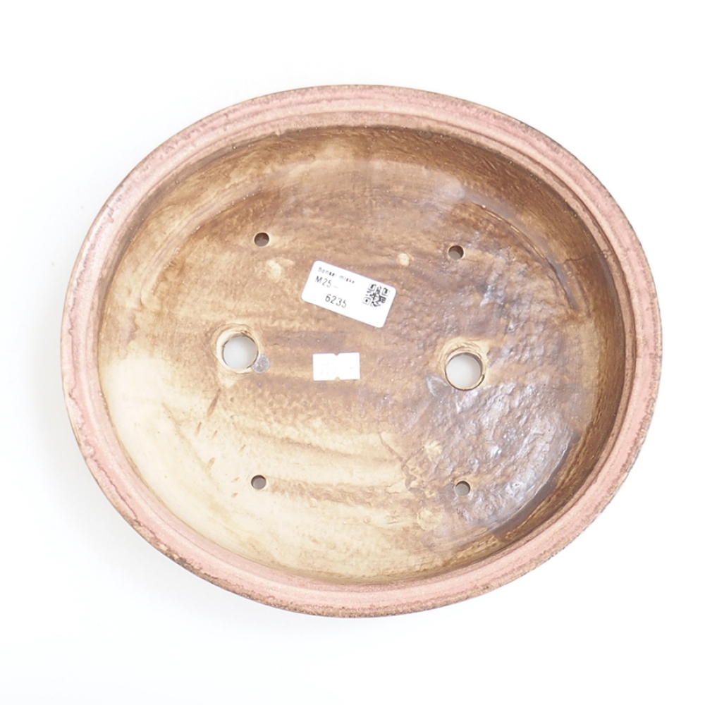 Ciotola bonsai in ceramica 25,5 x 23 x 5,5 cm, rosa